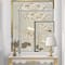 Designart - Gold Metallic Floral Garden III - Modern Glam Canvas in Gold Frame